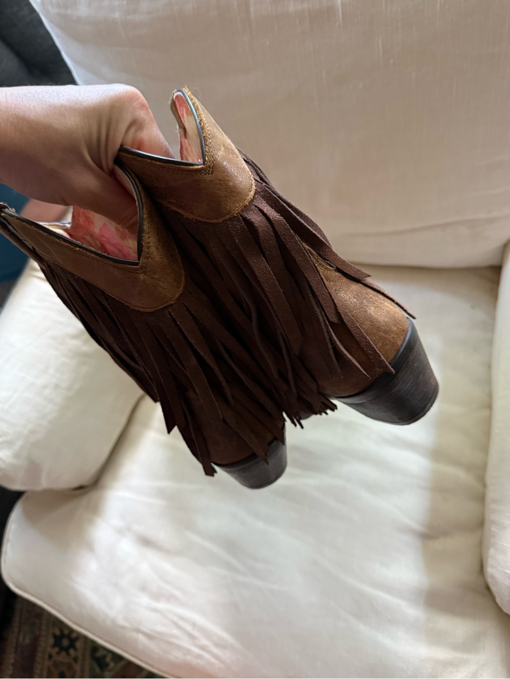 Ariat Gold Rush fringe western boots br - Picture 7 of 8